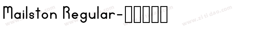 Mailston Regular字体转换